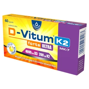 Oleofarm D-Vitum Forte K2 Ultra 4000 j.m., kapsułki, 60 sztuk