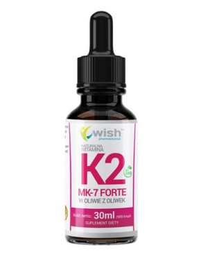 Wish Witamina K2 MK-7 Forte - 30 ml - cena, opinie, dawkowanie