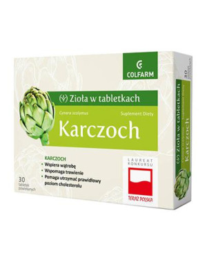 Colfarm Karczoch, tabletki, 30 sztuk