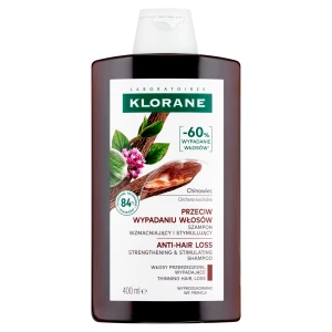 Klorane Wzmocnienie, włosy przerzedzone, wypadające szampon z Chininą i Organiczną Szarotką, 400 ml