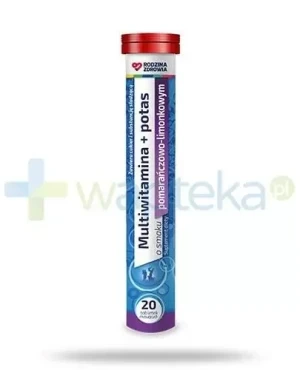 Rodzina Zdrowia Multiwitamina + Potas 20 tabletek musujących