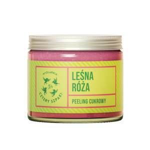 Mydlarnia Cztery Szpaki Leśna Róża, Peeling naturalny cukrowy peeling do ciała, 250 ml