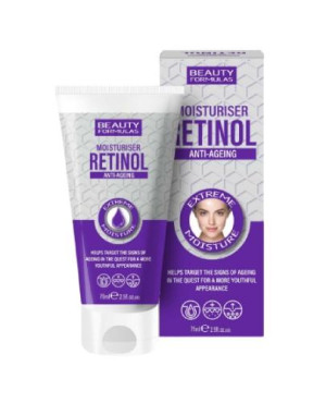 Beauty Formulas, krem nawilżający anti-ageing z retinolem, 75 ml