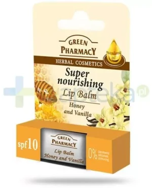 Green Pharmacy balsam do ust intensywnie odżywczy SPF10 miód wanilia 3,6 g Elfa Pharm