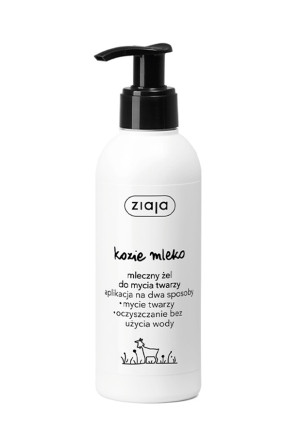 ZIAJA KOZIE MLEKO Mleczny żel do mycia twarzy, 200 ml