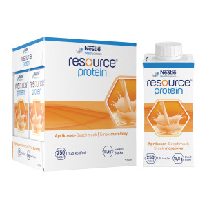 Resource Protein, płyn, smak morelowy, 4 x 200 ml