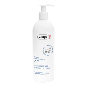 Ziaja Med Kuracja Dermatologiczna Pielęgnacja skóry z AZS, natłuszczająca emulsja do ciała, 400 ml
