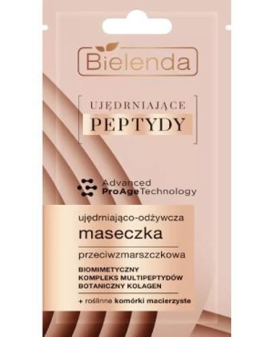 Bielenda Ujędrniające Peptydy, Maseczka przeciwzmarszczkowa, ujędrniająco-odżywcza, 8 g
