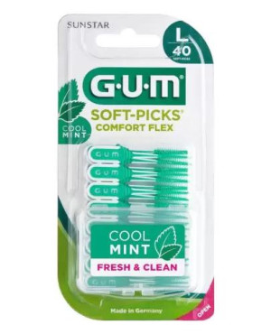 Sunstar Gum Soft-Picks Comfort Flex Gumowa Szczoteczka międzyzębowa duża, 40 sztuk