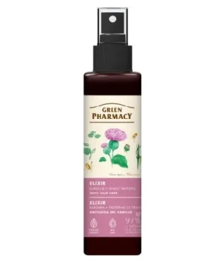 Green Pharmacy Eliksir przeciw wypadaniu włosów z łopianu i protein pszenicy, 150 ml