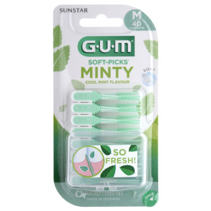 Sunstar Gum Soft-Picks Comfort Flex Gumowa Szczoteczka międzyzębowa średnia, 40 sztuk