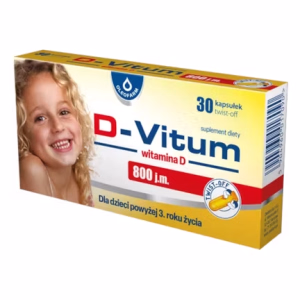 D-VITUM Witamina D 800 j.m, kapsułki twist-off, 30 sztuk