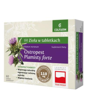 Colfarm Ostropest plamisty Forte, tabletki, 60 sztuk