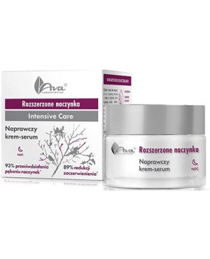 Ava Laboratorium Rozszerzone naczynka Naprawczy krem- serum na noc - 50 ml