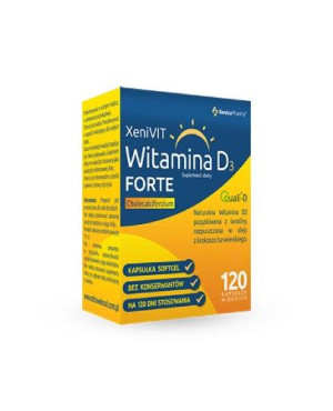 XeniVIT, Witamina D3 Forte, kapsułki miękkie, 120 sztuk