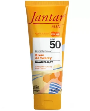 Farmona Jantar Sun SPF50 bursztynowy nawilżający krem do twarzy 50 ml