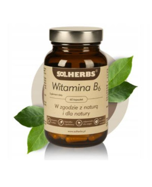 Solherbs Witamina B6, 60 kapsułek
