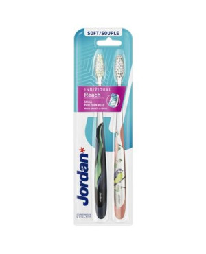 JORDAN Individual Reach soft, szczoteczka do zębów, 2 sztuki