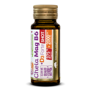 Olimp, Chela-Mag B6 + D3 Forte Shot o smaku wiśniowym, 25 ml