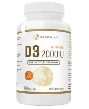 Progress Labs Witamina D3 2000 IU 120 tabletek