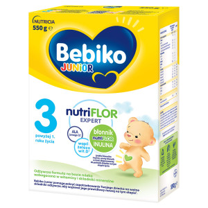 Bebiko Junior 3 Nutriflor Expert, odżywcza formuła na bazie mleka dla dzieci powyżej 1. roku życia,