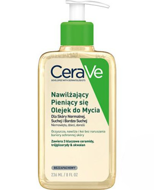 CeraVe, nawilżający olejek do mycia, 236 ml