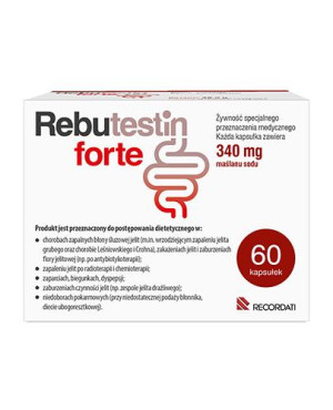 Rebutestin Forte, 340 mg maślanu sodu, kapsułki, 60 sztuk