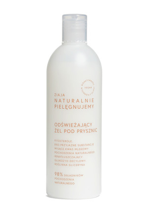 Ziaja Naturalnie Pielęgnujemy, Odświeżający Żel pod prysznic, 400 ml