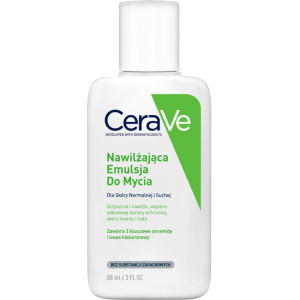 Cerave, Nawilżająca, emulsja do mycia z ceramidami dla skóry suchej i bardzo suchej, 88 ml