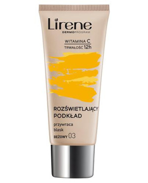 LIRENE Fluid rozświetlający z witaminą duo C 03 beżowy - 30 ml