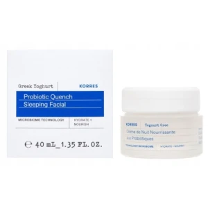 Korres Greek Yoghurt, Krem Na Noc z probiotykami, 40 ml