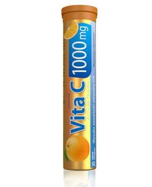 Activlab Pharma Vita C 1000 mg o smaku pomarańczowym - 20 tabl. mus. - cena, opinie, dawkowanie