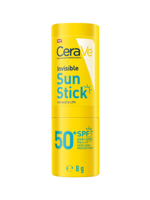 Cerave Sun, niewidoczny sztyft przeciwsłoneczny SPF 50+, 8 g