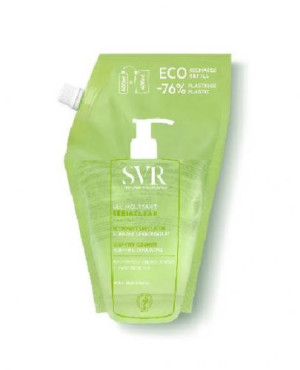 SVR Sebiaclear Gel Moussant Refill Oczyszczający żel do mycia skóry trądzikowej i tłustej, 400 ml