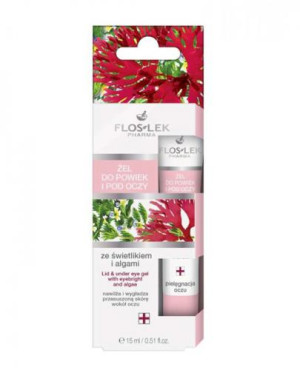 FLOS-LEK Żel do powiek i pod oczy ze świetlikiem i algami - 15 ml