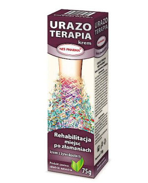 URAZO TERAPIA Krem z żywokostem - 75 g. Pielęgnacja skóry po usunięciu opatrunku gipsowego.