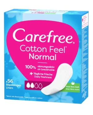 Carefree Cotton Aloe wkładki higieniczne 56 sztuk