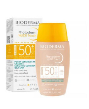 Bioderma Photoderm Nude Touch SPF50+ ochronny podkład mineralny odcień bardzo jasny 40 ml