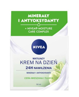 Nivea Matujący krem na dzień minerały i antyoksydanty cera tłusta i mieszana, 50 ml