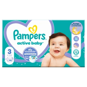 Pampers Pieluchy Active Baby rozmiar 3, 90 sztuk pieluszek