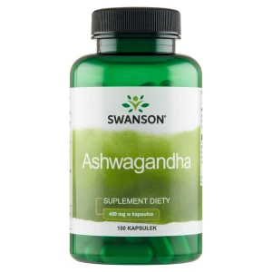 Swanson, Ashwagandha 450 mg, kapsułki, 100 sztuk