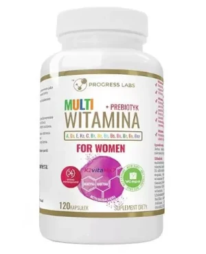 Progress Labs Multiwitamina Complex Womem + Prebiotyk witaminy dla kobiet 120 kapsułek