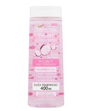 BIELENDA EXPERT CZYSTEJ SKÓRY Kojący płyn micelarny 3w1 - 400 ml
