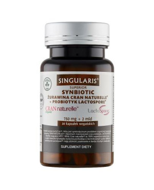 SINGULARIS SUPERIOR SYNBIOTIC ŻURAWINA + PROBIOTYK - 30 kaps.