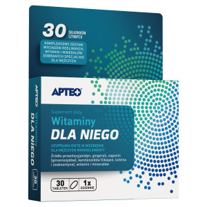 Apteo, Witaminy dla Niego, tabletki, 30 sztuk