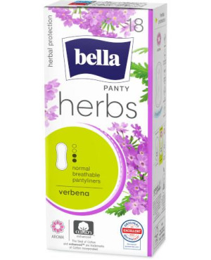 Bella Panty Herbs Verbena, wkładki higieniczne, 18 sztuk