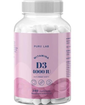 Pure Lab Witamina D3 4000 IU, 240 kapsułek