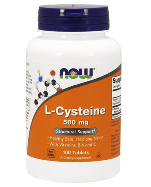 Now L-Cysteine 500 mg, 100 tabl., cena, opinie, składniki