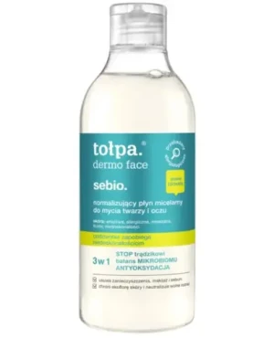 Tołpa Dermo Face Sebio normalizujący płyn micelarny do mycia twarzy i oczu 400 ml