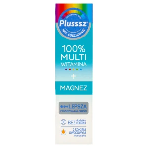 Plusssz 100% Multiwitamina + Magnez - 20 tabl. mus. - cena, opinie, właściwości